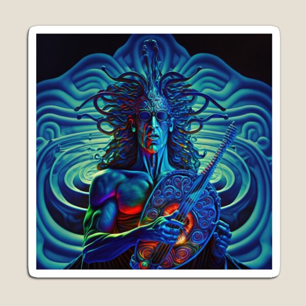 Item preview, Psychedelic God of Heavy Metal designed and sold by ArtificialEye.