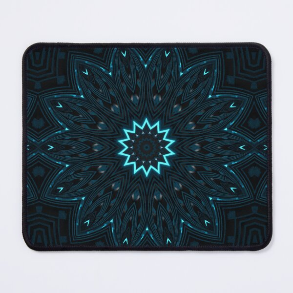 Item preview, Cyan light and alien grooves Kaleidoscope Pattern 26 designed and sold by Swabcraft.
