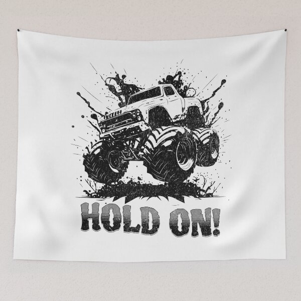 Item preview, Hold On! Monster Truck Shirt designed and sold by Rich Summers Art.
