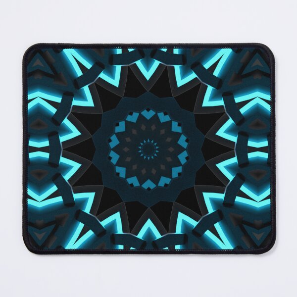 Item preview, Cyan light and alien grooves Kaleidoscope Pattern 27 designed and sold by Swabcraft.