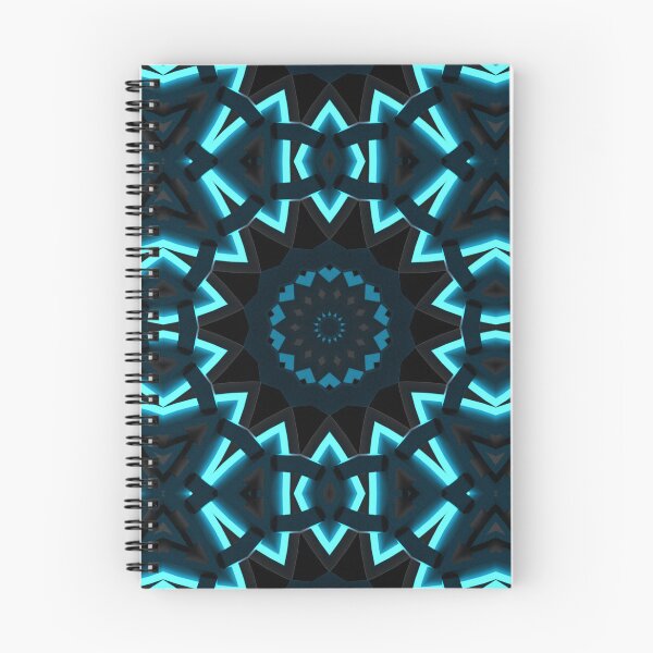 Item preview, Cyan light and alien grooves Kaleidoscope Pattern 27 designed and sold by Swabcraft.
