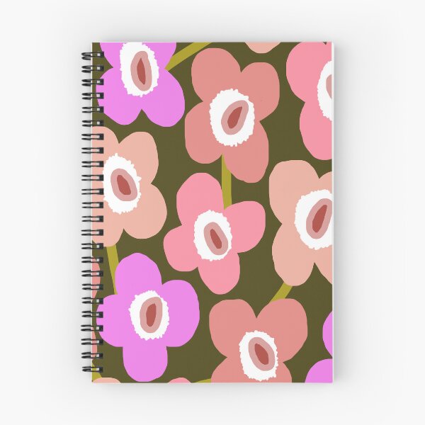 Item preview, Iconic Retro Scandinavian Floral Pattern in Pink and Green designed and sold by Deutschic.