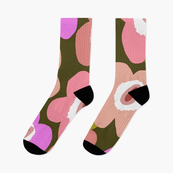 Item preview, Iconic Retro Scandinavian Floral Pattern in Pink and Green designed and sold by Deutschic.