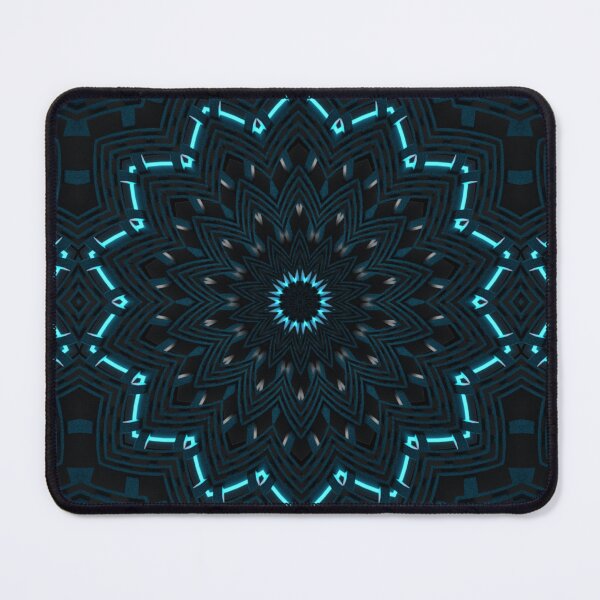 Item preview, Cyan light and alien grooves Kaleidoscope Pattern 28 designed and sold by Swabcraft.