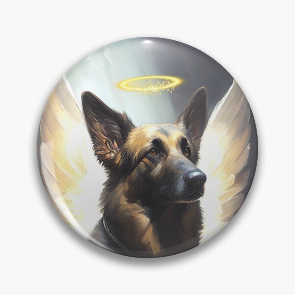 Item preview, Angel dogs - German Shepherd (dark coat) designed and sold by SteampunkMoai.