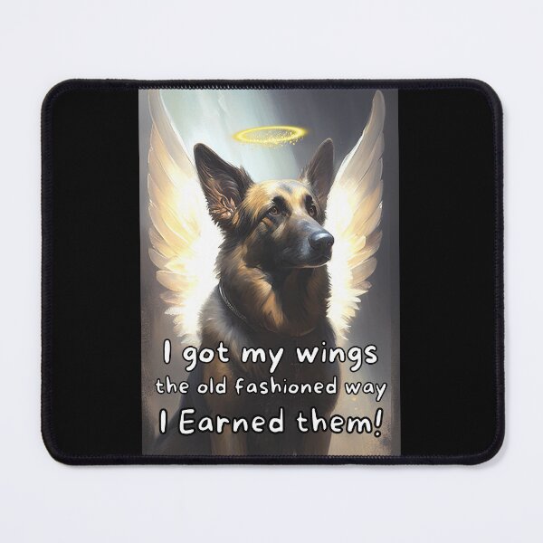 Item preview, Angel dogs - German Shepherd (dark coat) designed and sold by SteampunkMoai.