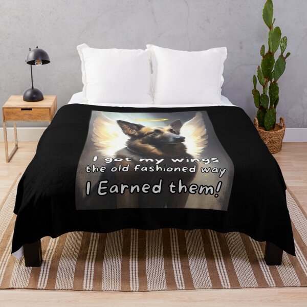 Item preview, Angel dogs - German Shepherd (dark coat) designed and sold by SteampunkMoai.