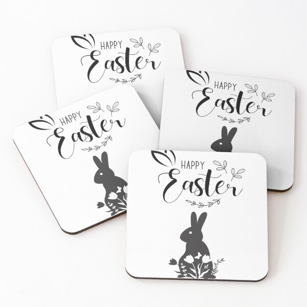 Item preview, Happy Easter Bunny Cute Flowers designed and sold by VersoShopping.