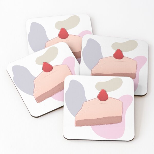 Item preview, Cute Pastel Strawberry Cheesecake designed and sold by aiikid.
