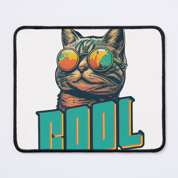 Item preview, Cool Retro Cat designed and sold by Mffl84.
