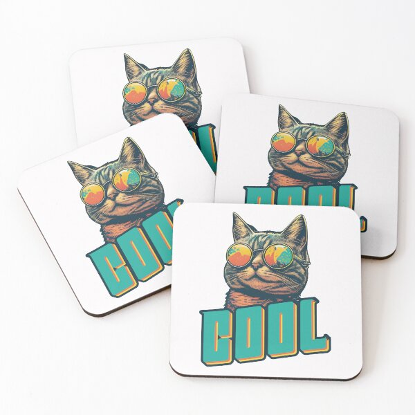 Item preview, Cool Retro Cat designed and sold by Mffl84.