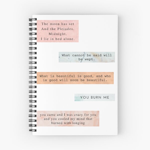 Item preview, Woeful Sappho Quotes designed and sold by Quotatio.