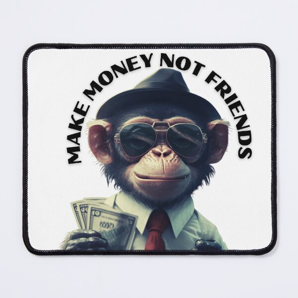 Item preview, Make Money Not Friends funny Quote designed and sold by Sisi Design⭐⭐⭐⭐⭐.