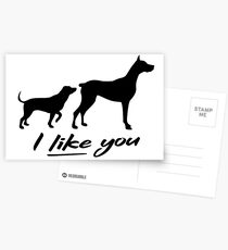 Hunde - Ich mag dich Postkarten