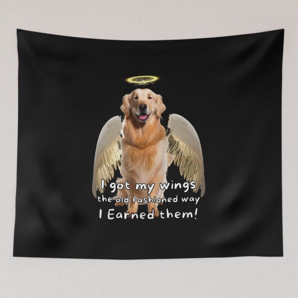Item preview, Angel dogs - Golden Retriever designed and sold by SteampunkMoai.