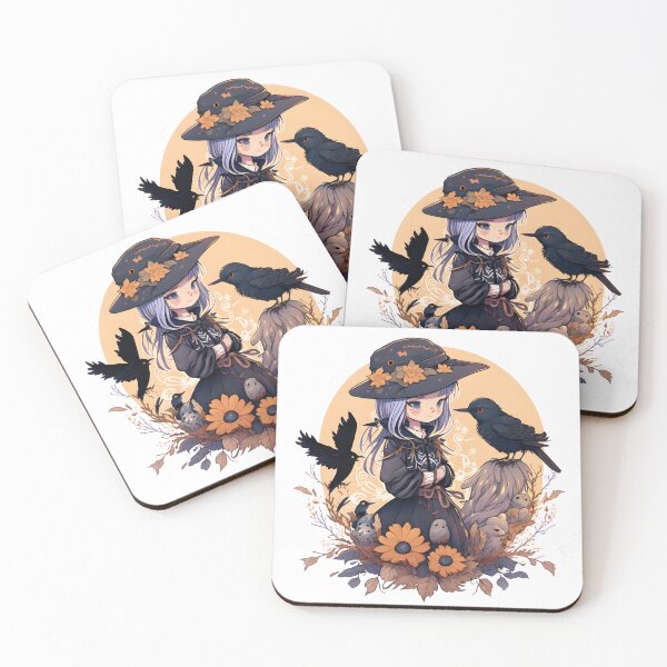 Item preview, autumnal little witch designed and sold by CrudeBow.