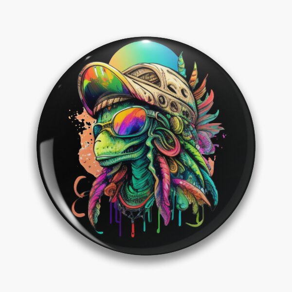 Item preview, Hippie Alien Rainbow Holographic designed and sold by Benin Store ®.