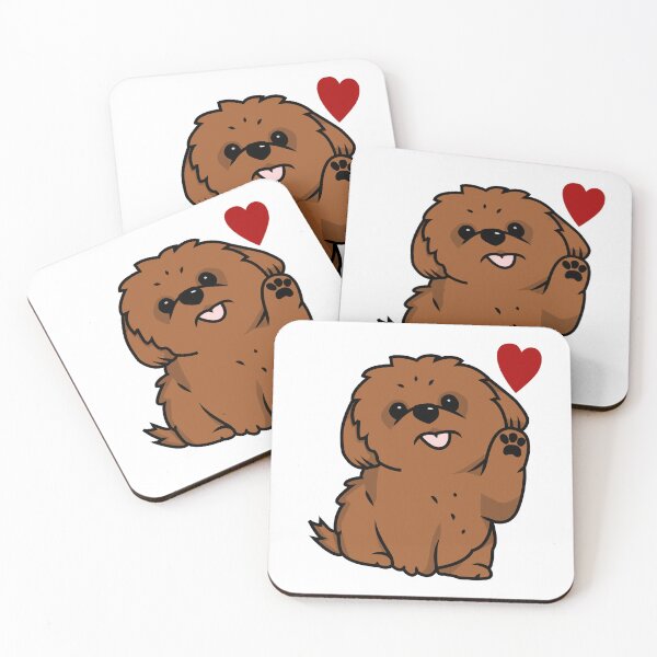 Item preview, Puppy Love (Brown) designed and sold by DartsAndCrafts.