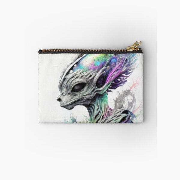 Aperçu de l'œuvre Hippie Psychédélique Alien Arc-en-ciel Holographique créée et vendue par Benin Store ®.