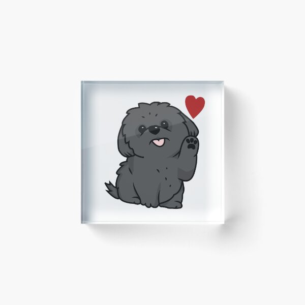 Item preview, Puppy Love (Black) designed and sold by DartsAndCrafts.