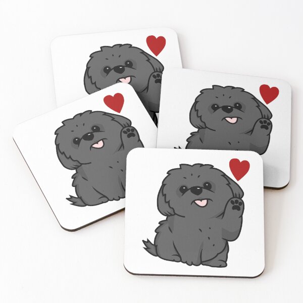 Item preview, Puppy Love (Black) designed and sold by DartsAndCrafts.