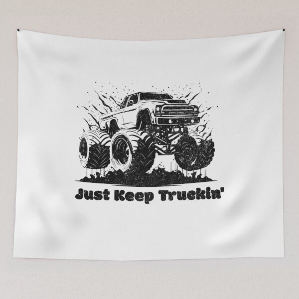 Item preview, Just Keep Truckin' Monster Truck Shirt designed and sold by Rich Summers Art.
