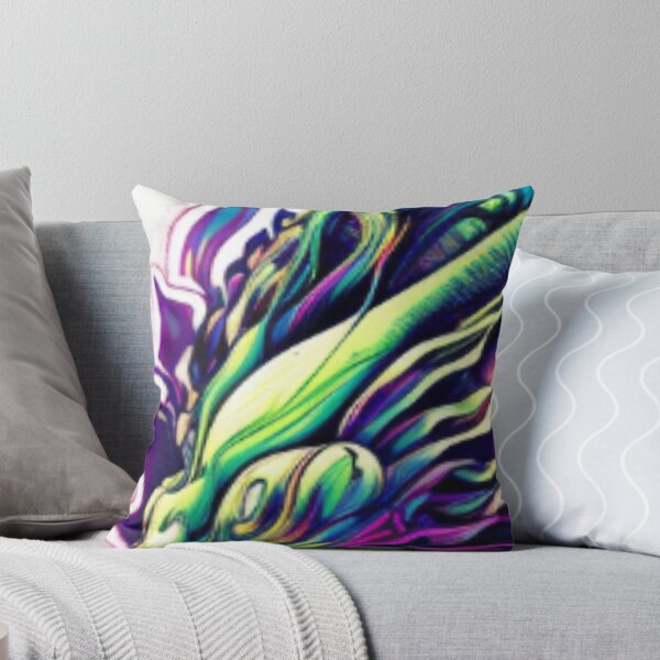 Aperçu de l'œuvre Hippie Psychédélique Alien Arc-en-ciel Holographique créée et vendue par Benin Store ®.