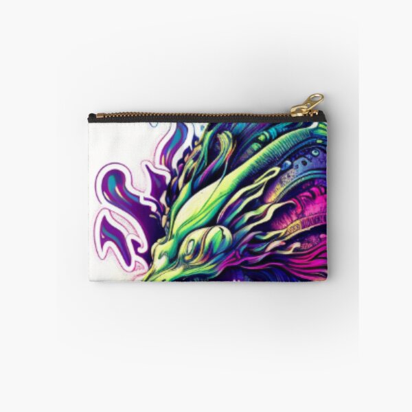 Aperçu de l'œuvre Hippie Psychédélique Alien Arc-en-ciel Holographique créée et vendue par Benin Store ®.