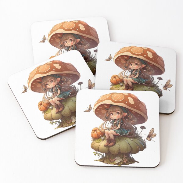 Item preview, Forest Gnome with her mushroom hat designed and sold by Fablemyst.