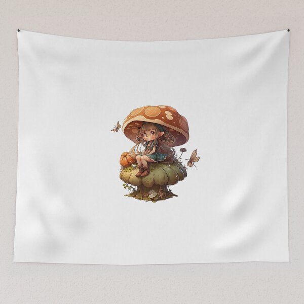 Item preview, Forest Gnome with her mushroom hat designed and sold by Fablemyst.