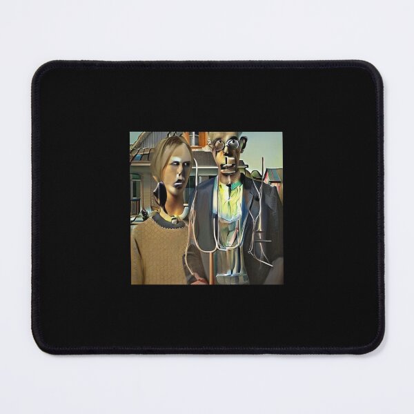 Item preview, American Gothic (abstract painting) designed and sold by UglyAIArtwork.