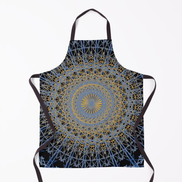 Item preview, Blue gold divine rosette ornament designed and sold by artoriginal.
