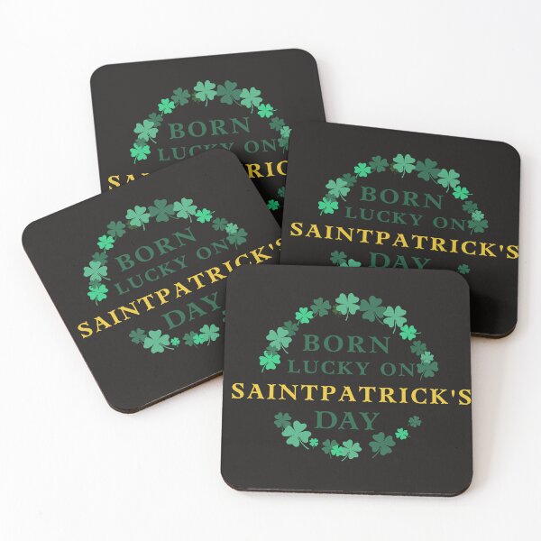 Item preview, Born Lucky On 17 March St Patrick's Day Shamrock Birthday designed and sold by dnzl.