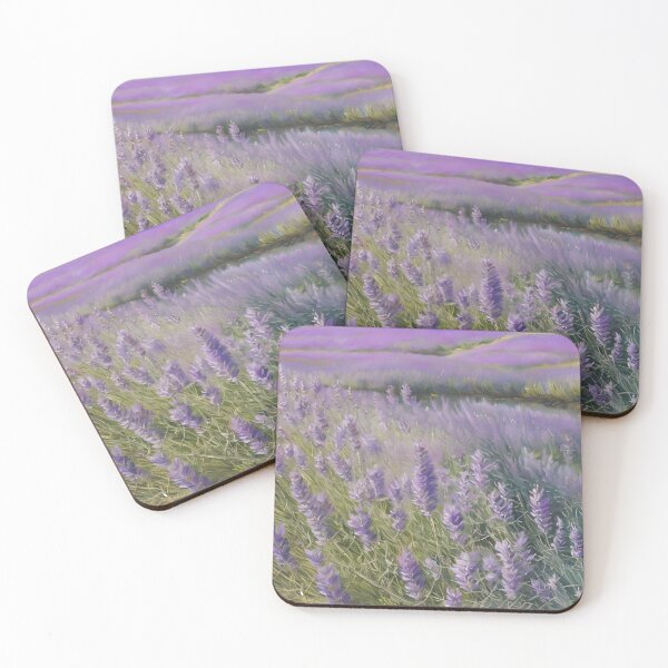 Item preview, Serene Lavender Field - Peaceful and Tranquil Nature Landscape designed and sold by ElLocoMus.