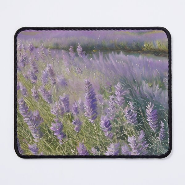Item preview, Serene Lavender Field - Peaceful and Tranquil Nature Landscape designed and sold by ElLocoMus.