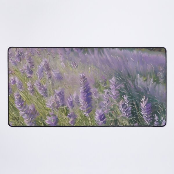 Item preview, Serene Lavender Field - Peaceful and Tranquil Nature Landscape designed and sold by ElLocoMus.