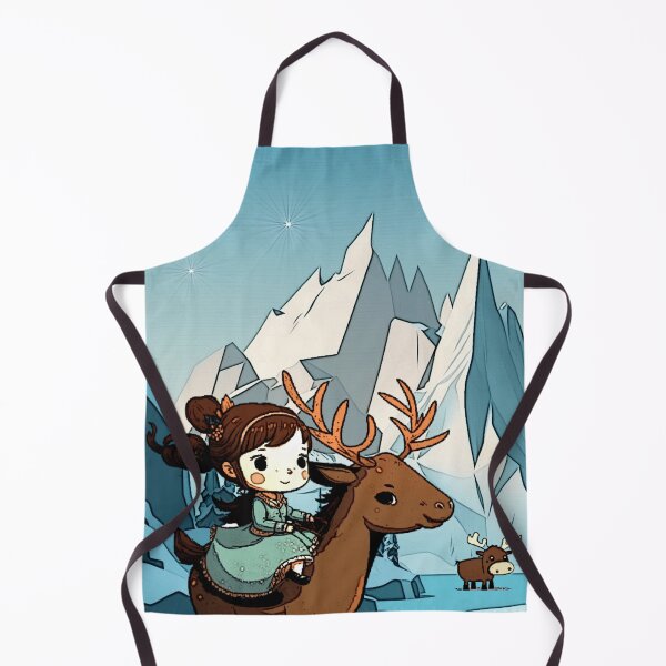Item preview, Princess riding reindeer's adventure designed and sold by SilverFrog.
