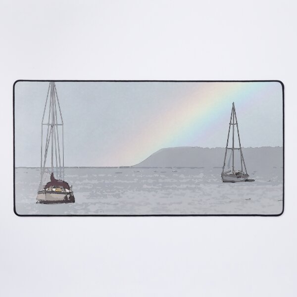 Item preview, Two Sailboats On Bellingham Bay designed and sold by KirtTisdale.