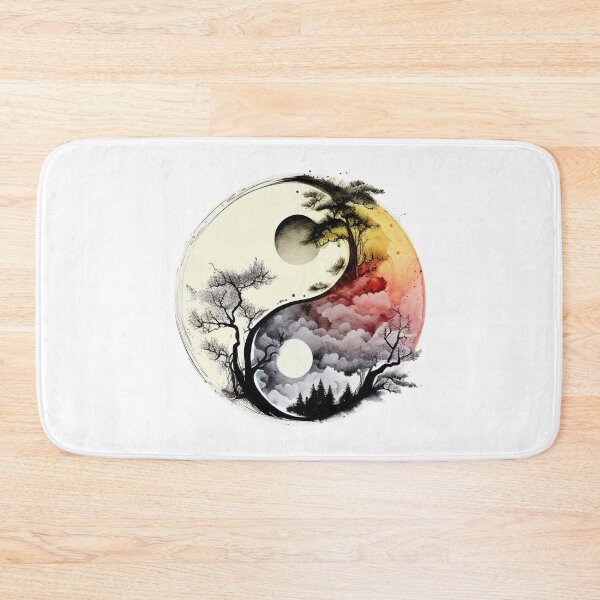 Item preview, Yin Yang Symbol Watercolor Artwork, Spiritual Art, Zen print designed and sold by SharpDream.