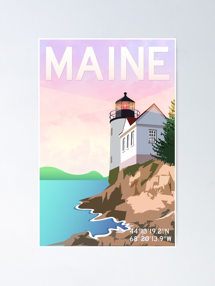 Alternate view of Bass Harbor Lighthouse Poster