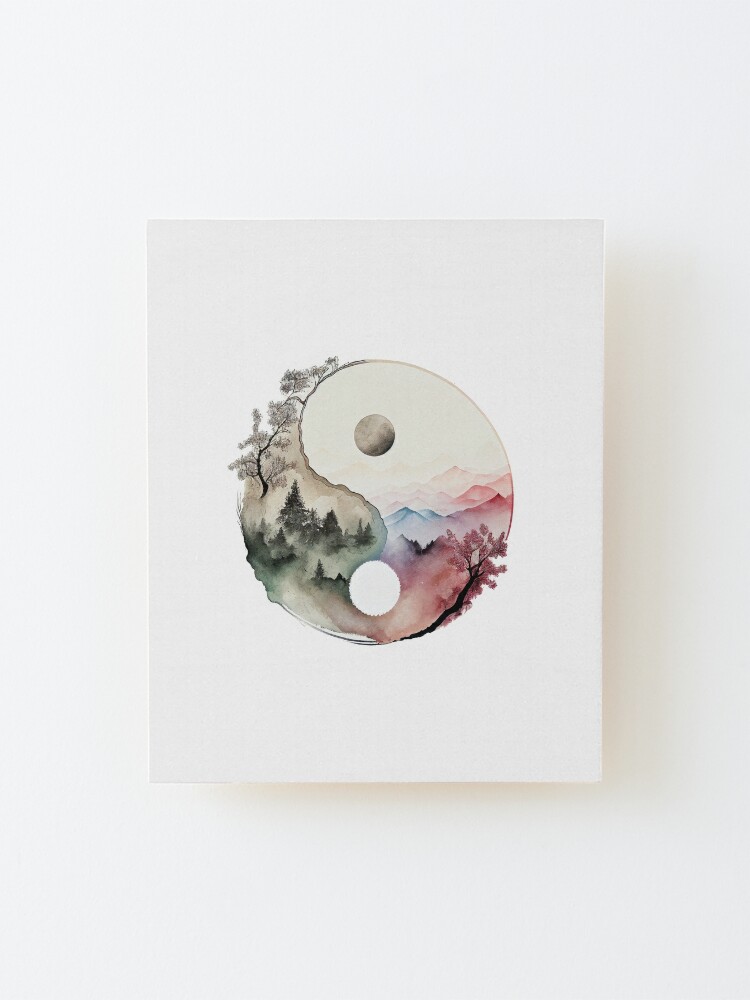 Yin Yang Abstract Watercolor Artwork, Eastern Spiritual YinYang Prints  Poster for Sale by SharpDream