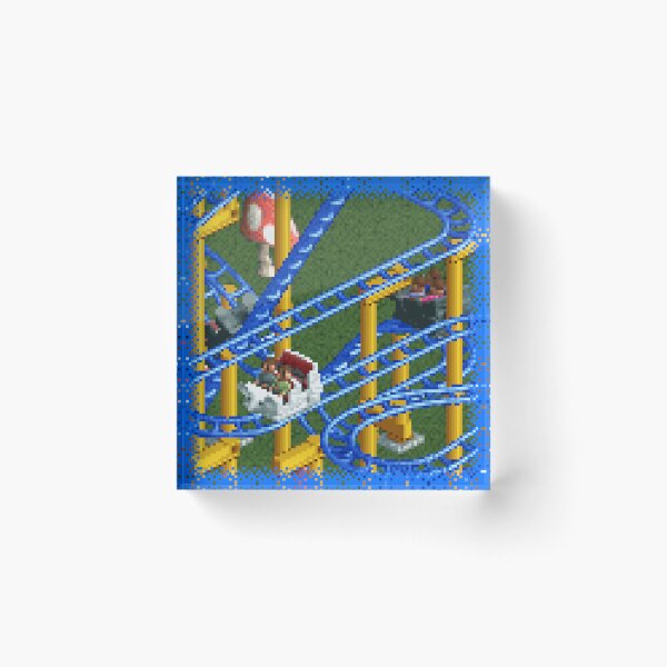 Item preview, RollerCoaster Tycoon RCT 2 - Steel Wild Mouse (Mouse Cars) Roller Coaster designed and sold by vortiene.