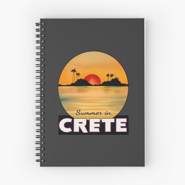 Item preview, "Summer in Crete v1" Show Your Love for Crete with a Unique Retro Vintage style Design designed and sold by nicpa-art.