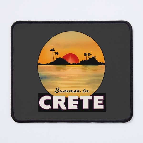 Item preview, "Summer in Crete v1" Show Your Love for Crete with a Unique Retro Vintage style Design designed and sold by nicpa-art.