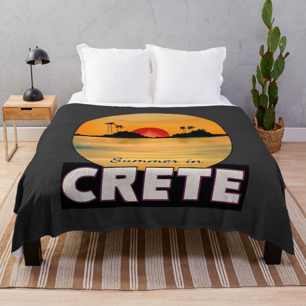 Item preview, "Summer in Crete v1" Show Your Love for Crete with a Unique Retro Vintage style Design designed and sold by nicpa-art.