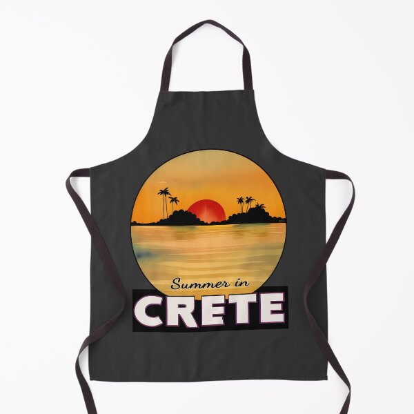 Item preview, "Summer in Crete v1" Show Your Love for Crete with a Unique Retro Vintage style Design designed and sold by nicpa-art.