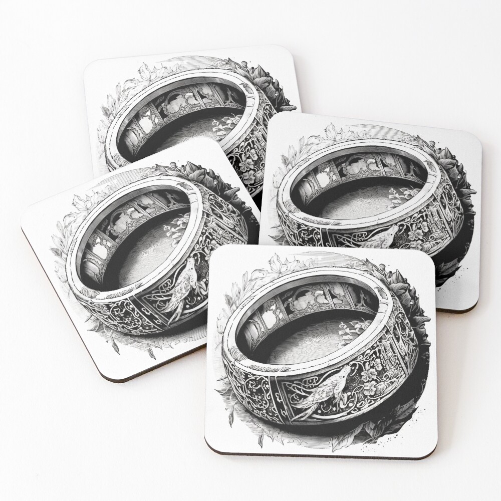 Item preview, Coasters (Set of 4) designed and sold by TwoToneThreads.