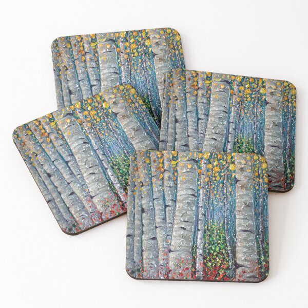 Item preview, Aspen Grove En algún lugar Pintura con espátula I designed and sold by Rocky Mountain Artistry.