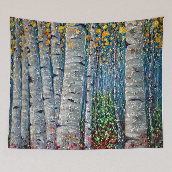 Item preview, Aspen Grove Somewhere Palette Knife Painting I designed and sold by Rocky Mountain Artistry.