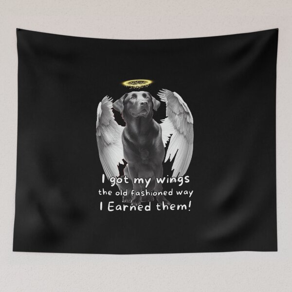Item preview, Angel dogs - Labrador Retriever (black) designed and sold by SteampunkMoai.